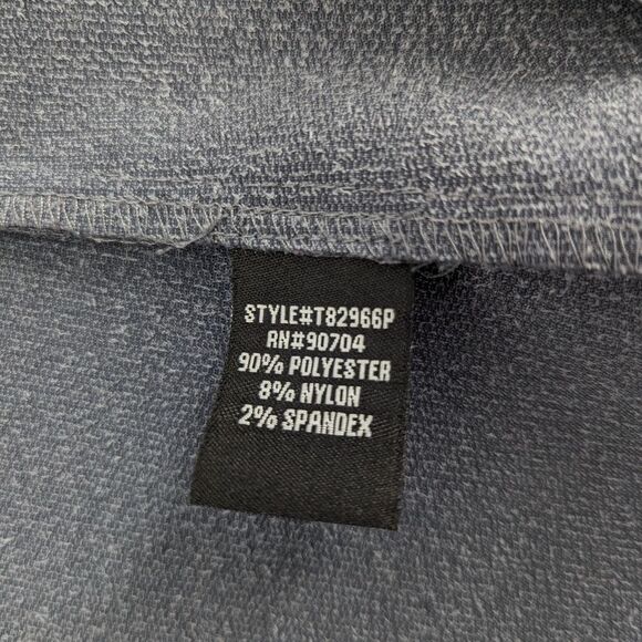 Linear Metallic Vintage Glam Cheetah Print Zip Up Gray Jacket Size Medium Petite - Picture 3 of 7